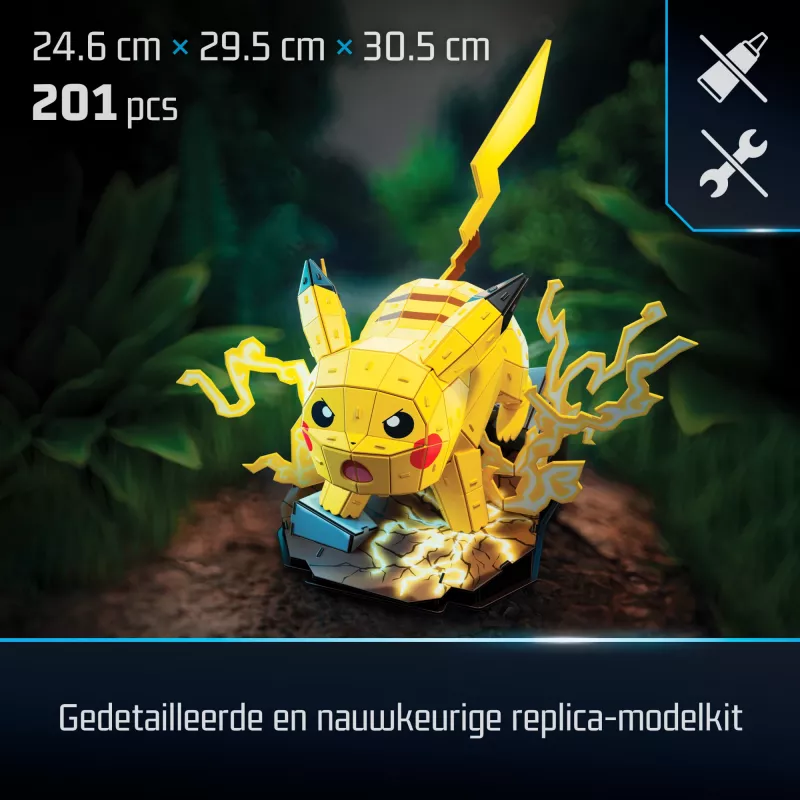 Spin Master 4D Build Pokémon Pikachu figura para montar, a partir de 12 años