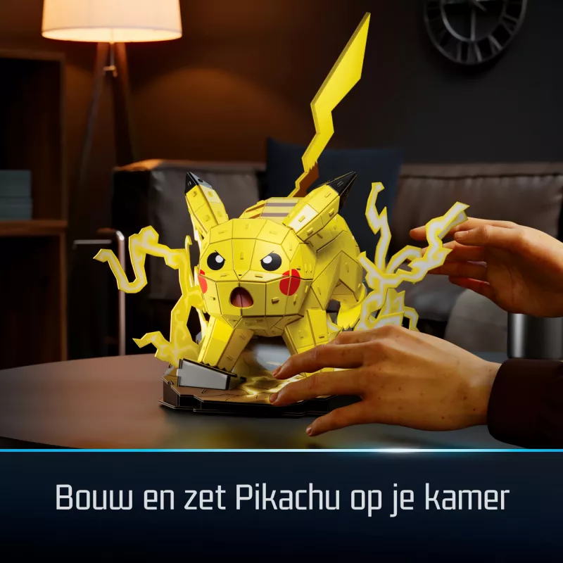 Spin Master 4D Build Pokémon Pikachu figura para montar, a partir de 12 años
