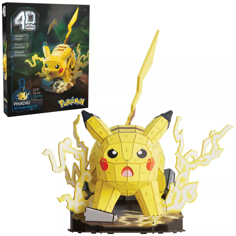 Spin Master 4D Build Pokémon Pikachu figura para montar, a partir de 12 años