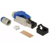 Conector de cable RJ-45 DeLOCK 86487 Azul Plata
