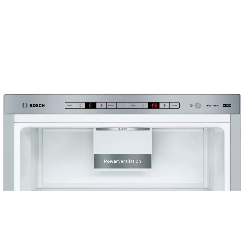 Bosch Serie 6 KGE39AICA frigorífico combi, de libre instalación, 343 l (249 l + 94 l), 201 cm, clase energética C, acero inoxidable
