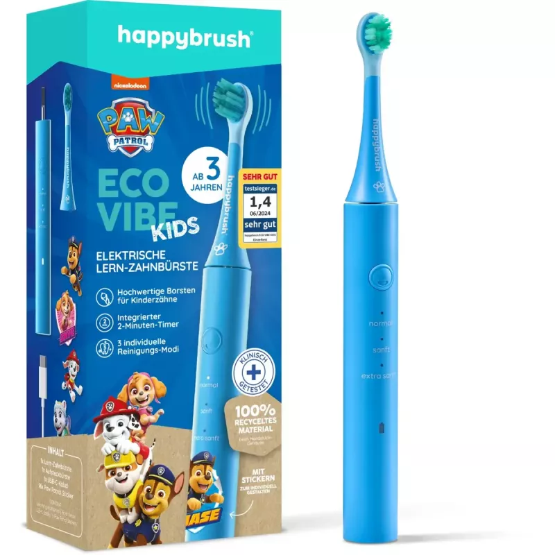 Cepillo de dientes eléctrico Happybrush ECO VIBE KIDS Paw Patrol