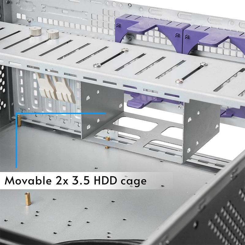 Carcasa de ordenador Chieftec UNC-409S-AIO-OP rack negra