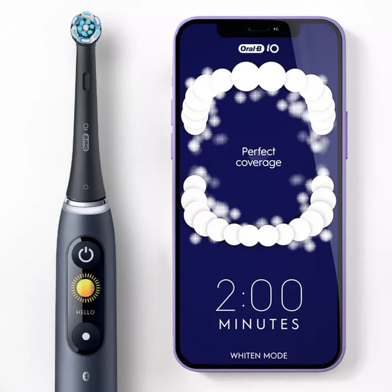 Cepillo de dientes eléctrico Oral‑B iO Series 9 Luxe Edition — White Alabaster