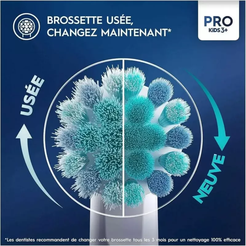 Oral-B Kids Pro Kids3+ 4 uds. multicolor, blanco