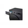 Lavadora secadora LG V5WD95SLIMB carga frontal independiente 5 kg 1200 rpm negra