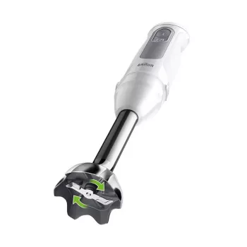 Batidora de mano BRAUN MultiQuick 5 MQ 50001 M — 1000 W, varilla de acero inoxidable, vaso de 0,6 L, gris/blanco