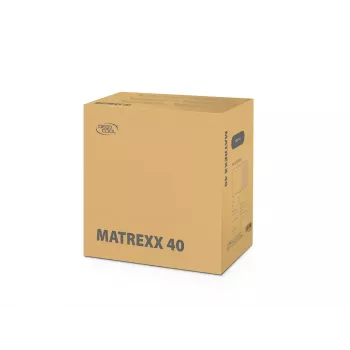 Carcasa de PC DeepCool MATREXX 40 3FS Micro Tower — Micro ATX/Mini-ITX, cristal templado, soporte para 3x140/2x120 ventiladores, GPU hasta 320 mm, 2x3,5