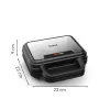 Sandwichera Tefal SW383D10 700 W negra, acero inoxidable