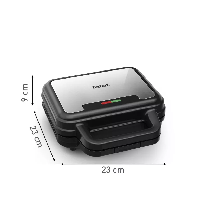 Sandwichera Tefal SW383D10 700 W negra, acero inoxidable