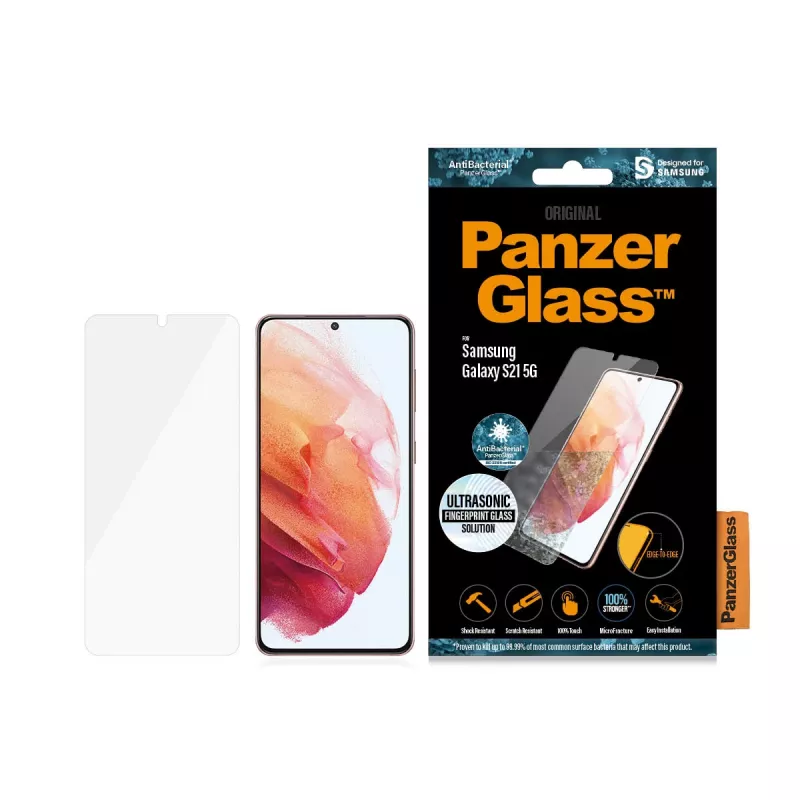 Protector de pantalla de cristal PanzerGlass para Samsung Galaxy S21 5G
