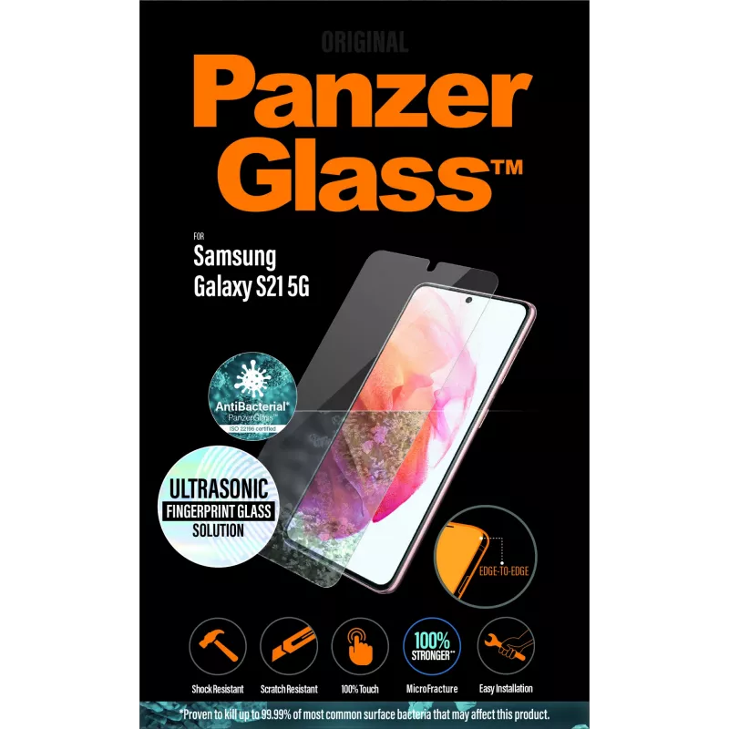 Protector de pantalla de cristal PanzerGlass para Samsung Galaxy S21 5G