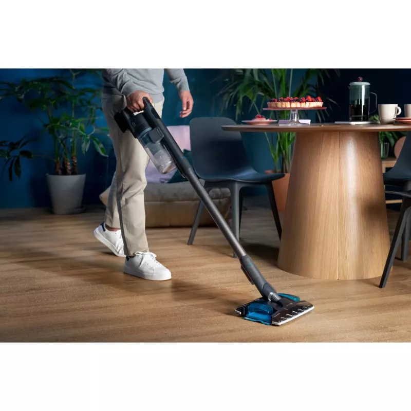 Aspirador escoba Philips 8000 series XC8055/01 Batería Húmedo y seco Ciclónico Sin bolsa 0,6 L Azul