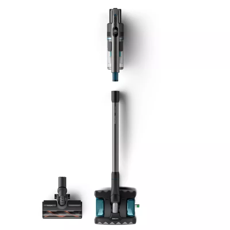 Aspirador escoba Philips 8000 series XC8055/01 Batería Húmedo y seco Ciclónico Sin bolsa 0,6 L Azul