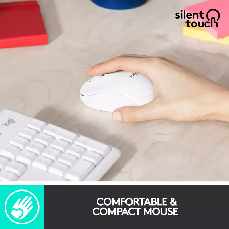 Conjunto de teclado y ratón inalámbricos Logitech MK295 Silent