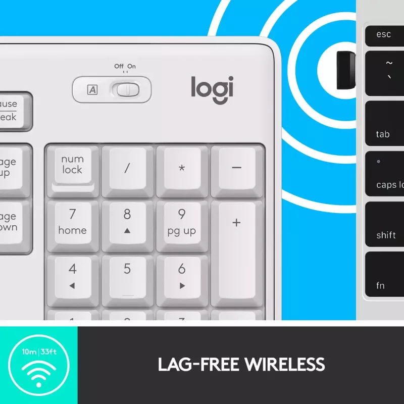 Conjunto de teclado y ratón inalámbricos Logitech MK295 Silent