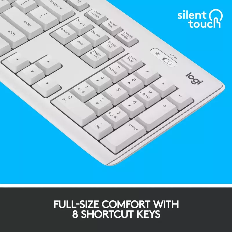 Conjunto de teclado y ratón inalámbricos Logitech MK295 Silent