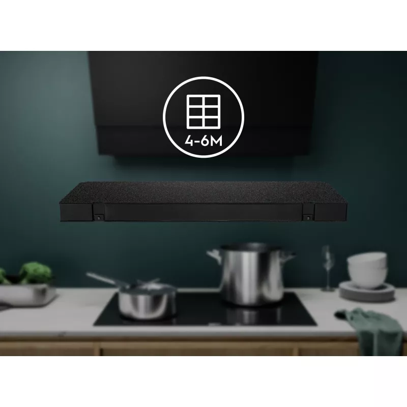 Filtro de olores (filtro de carbón) Electrolux MCFE06ST para campanas extractoras, rectangular 235×235×27 mm, negro