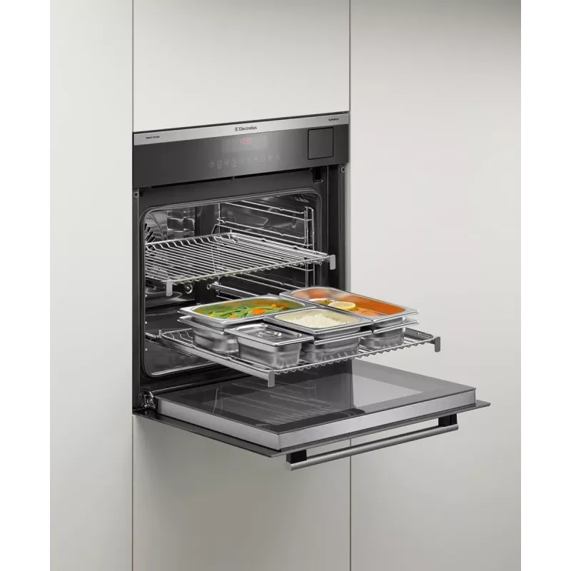 Electrolux PKKS8 Set de vaporera, acero, 4 piezas