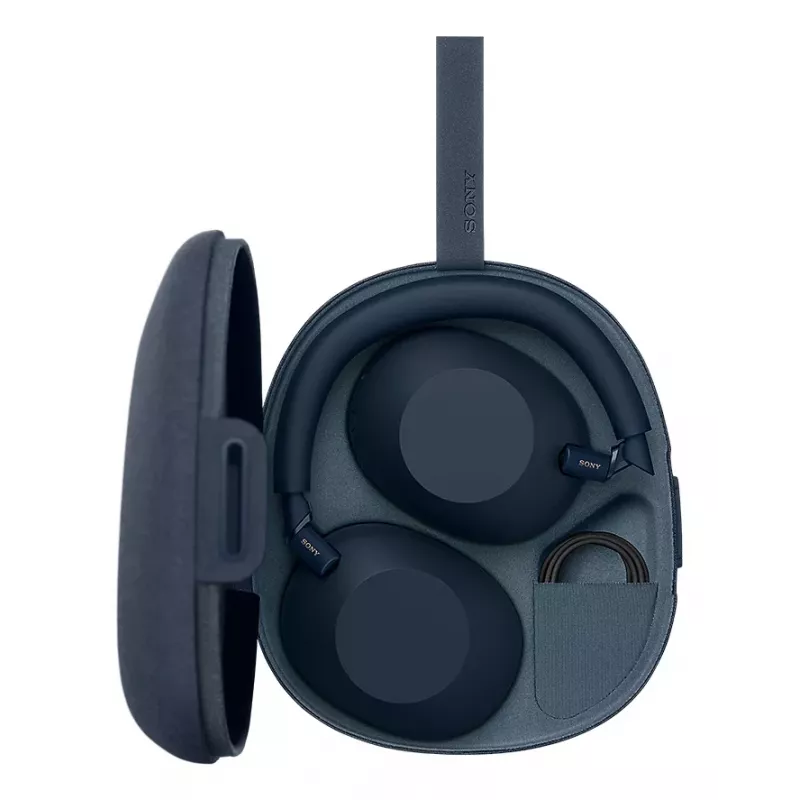 Sony WH-1000XM6 WH1000XM6L.CE7 auriculares circumaurales con micrófono, con cable e inalámbricos, Bluetooth, USB-C, cancelación activa de ruido, Hi-Res, LDAC, 4-40 000 Hz, azules