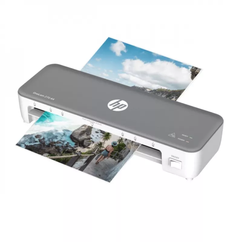 Plastificadora en caliente HP OneLam 270 A4 270 mm/min gris, blanco