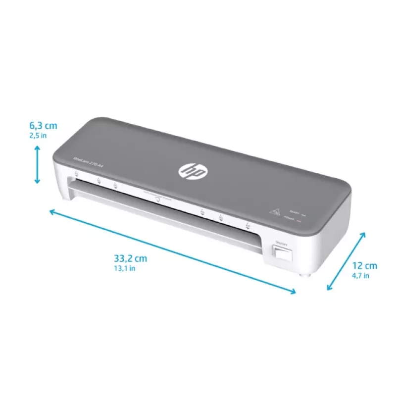 Plastificadora en caliente HP OneLam 270 A4 270 mm/min gris, blanco