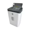 Destructora de papel HP ONESHRED Auto 200CC — alimentación automática para 200 hojas, microcorte P-4, depósito de 28 litros, blanco y gris