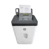 Destructora de papel HP ONESHRED Auto 200CC — alimentación automática para 200 hojas, microcorte P-4, depósito de 28 litros, blanco y gris