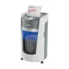 Destructora de papel Leitz IQ OptiMax Office microcorte nivel de seguridad P5 35L - blanco