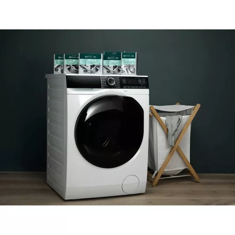 Detergente desincrustante y desengrasante en polvo Electrolux M2GCP121 para lavavajillas y lavadora, 12 uds.
