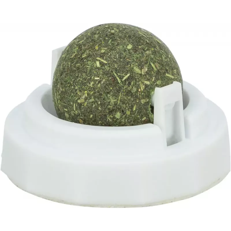 Juguete para gatos Trixie TRIXIE 42242 hierba gatera verde blanco 5 cm, tecnopolímero, reverso autoadhesivo