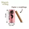 Bolsas de excrementos compostables Starch Bag STARCHBAG BIO lila, fibras vegetales, 8 × 15 uds.