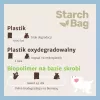 Bolsas de excrementos compostables Starch Bag STARCHBAG BIO lila, fibras vegetales, 8 × 15 uds.