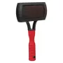 Cepillo Trixie 2301 cepillo de goma para el cuidado de gatos y perros, mango ergonómico antideslizante, rojo/negro