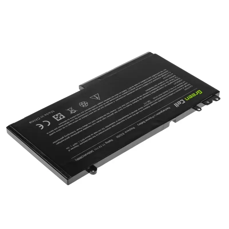 Batería Green Cell DE117 para DELL Latitude 11 3150/3160, 12/ E5250/E5270 — LiPo 11.1V 3400mAh, 4 celdas, negro