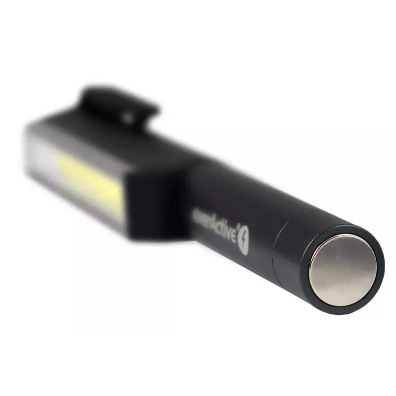 everActive WL-200 linterna de trabajo de inspección COB LED, 3 W, 200 lm, IP44, aluminio, imanes y clip, 3×AAA