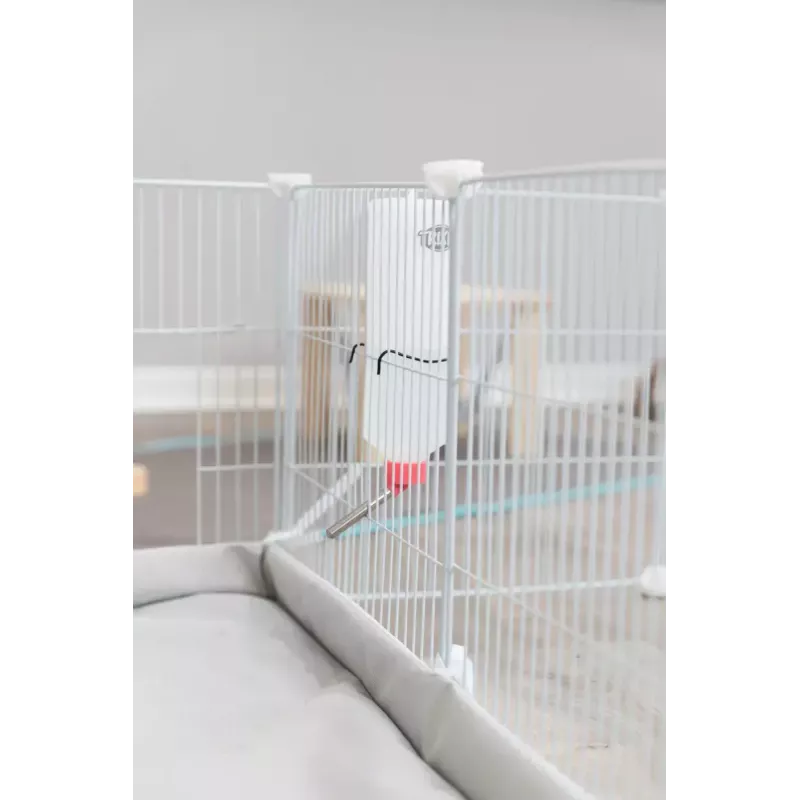 Trixie corral de interior TX-62460 para cobayas/conejos, 140 x 35 x 70 cm, blanco