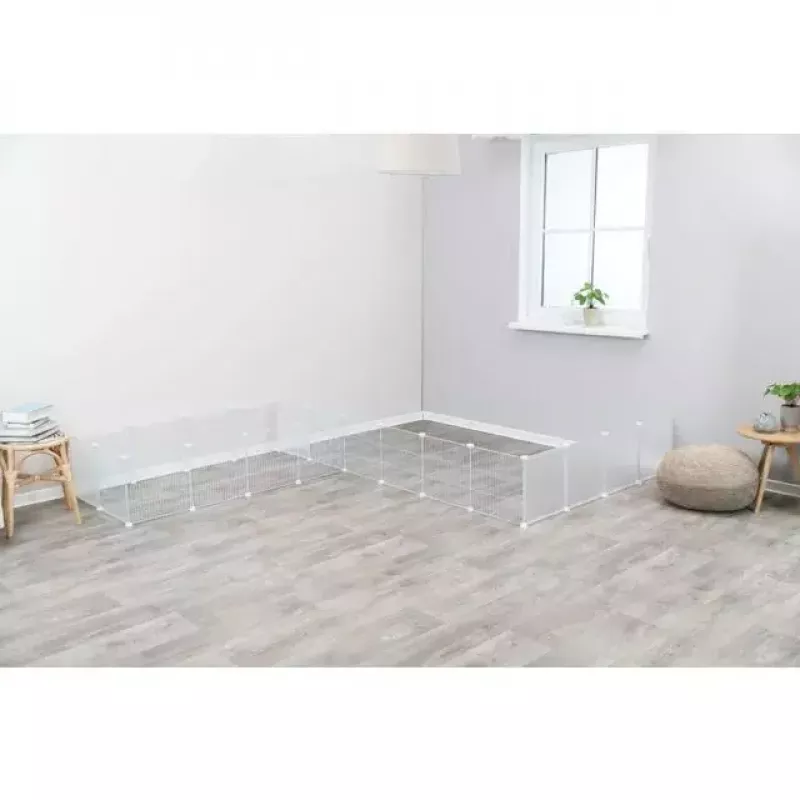 Trixie corral de interior TX-62460 para cobayas/conejos, 140 x 35 x 70 cm, blanco
