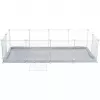 Trixie corral de interior TX-62460 para cobayas/conejos, 140 x 35 x 70 cm, blanco