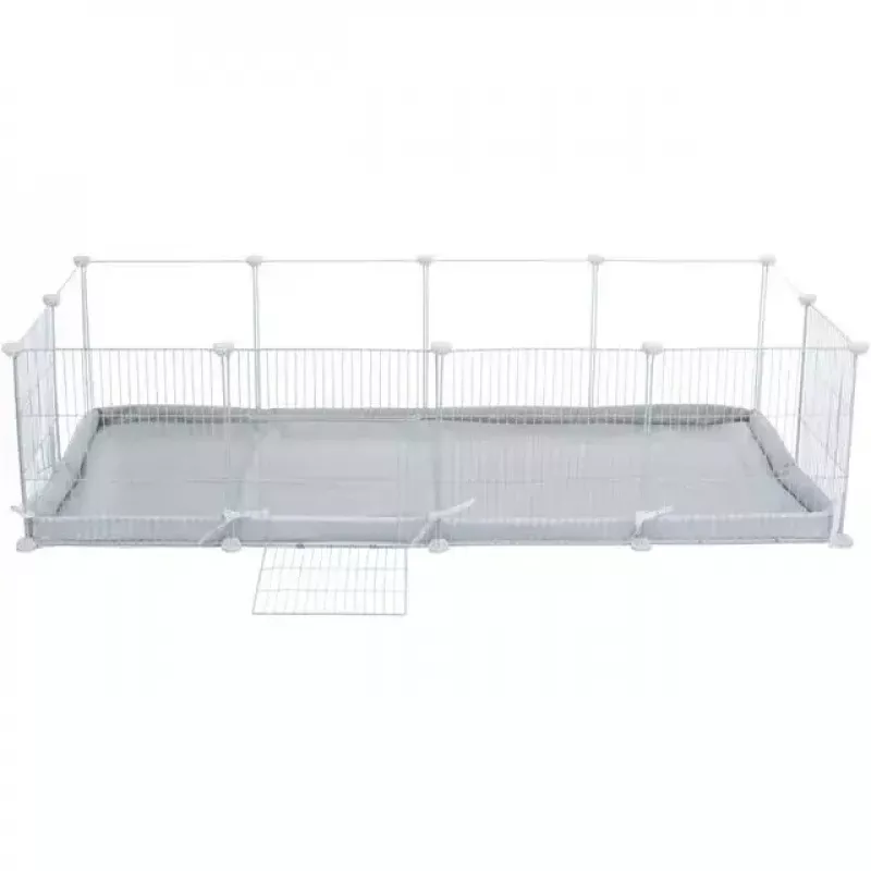 Trixie corral de interior TX-62460 para cobayas/conejos, 140 x 35 x 70 cm, blanco