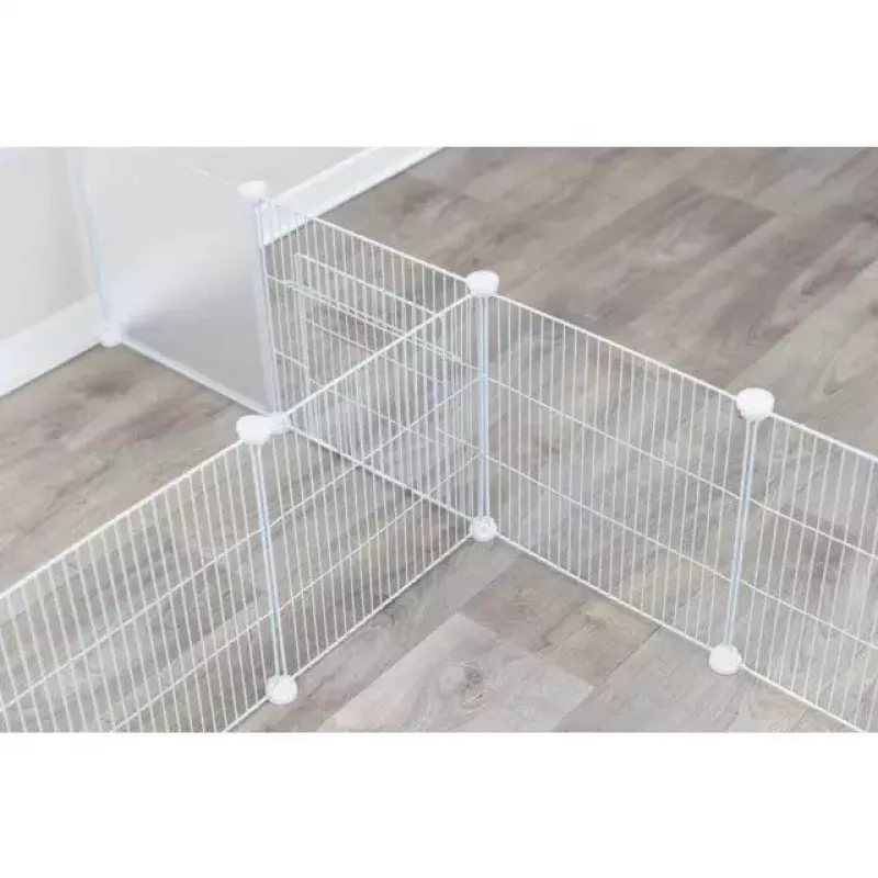 Trixie corral de interior TX-62460 para cobayas/conejos, 140 x 35 x 70 cm, blanco