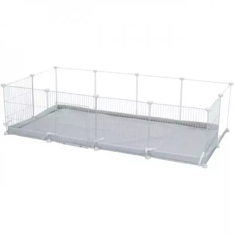 Trixie corral de interior TX-62460 para cobayas/conejos, 140 x 35 x 70 cm, blanco