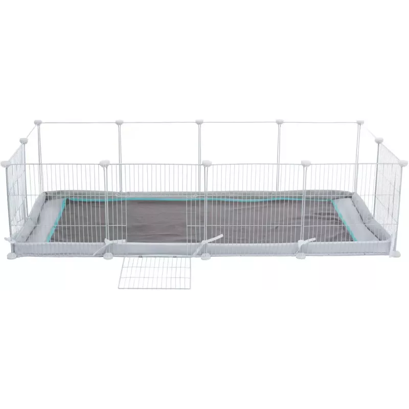 Trixie corral de interior TX-62460 para cobayas/conejos, 140 x 35 x 70 cm, blanco