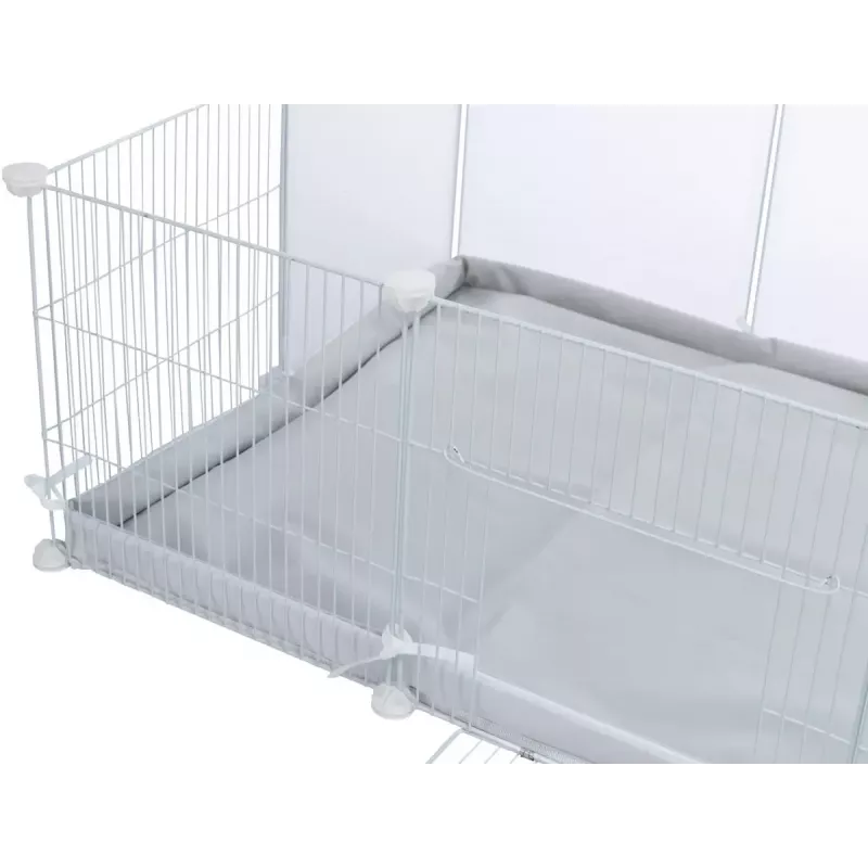 Trixie corral de interior TX-62460 para cobayas/conejos, 140 x 35 x 70 cm, blanco