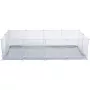 Trixie corral de interior TX-62460 para cobayas/conejos, 140 x 35 x 70 cm, blanco