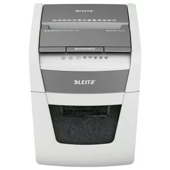 Destructora de papel LEITZ IQ Autofeed Small Office50 P4 — microcorte 4x28 mm, autofeed 50 hojas, boca 22 cm, depósito 20 L
