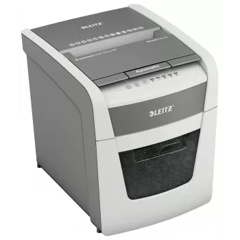 Destructora de papel LEITZ IQ Autofeed Small Office50 P4 — microcorte 4x28 mm, autofeed 50 hojas, boca 22 cm, depósito 20 L