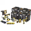 Kit combinado inalámbrico DeWalt DCK865P4T 18V — kit con cuatro baterías de 5,0 Ah y cajas TSTAK