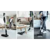 Aspirador de escoba Bosch BCS711PET — inalámbrico 18 V, 40 min de autonomía, 0,3 l sin bolsa, para suelos duros y alfombras, rojo/negro