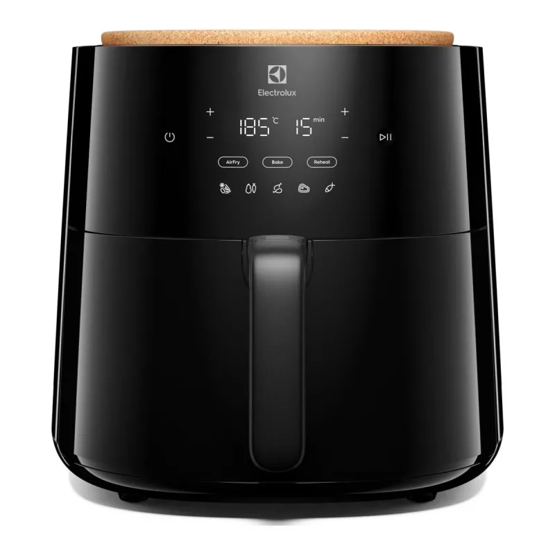 Freidora de aire Electrolux EAF7B – 6,8 L, 1800 W, control táctil, 8 programas, máx. 200 °C, negra